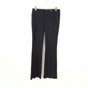 CAbi Casual/Stretch Black Back Zip Ponte Flare Pants